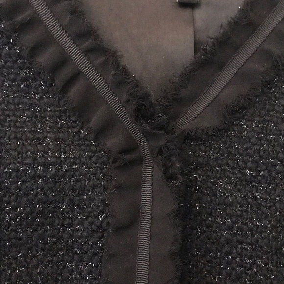 Subtle sparkle 3/4 sleeve wool blend "Lady Jacket" Sz 8 - Picture 4 of 5